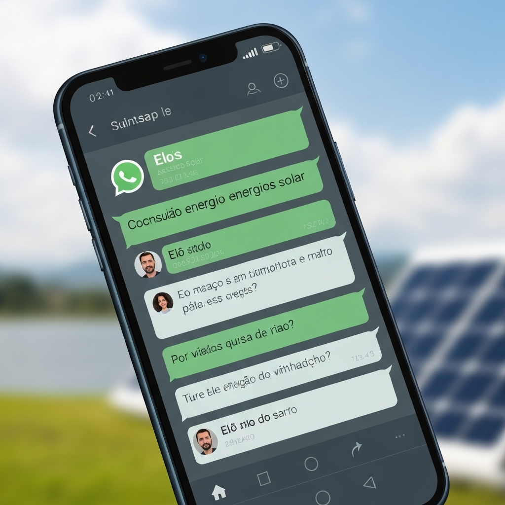 Conversa WhatsApp com Elô - Assistente Solar AI